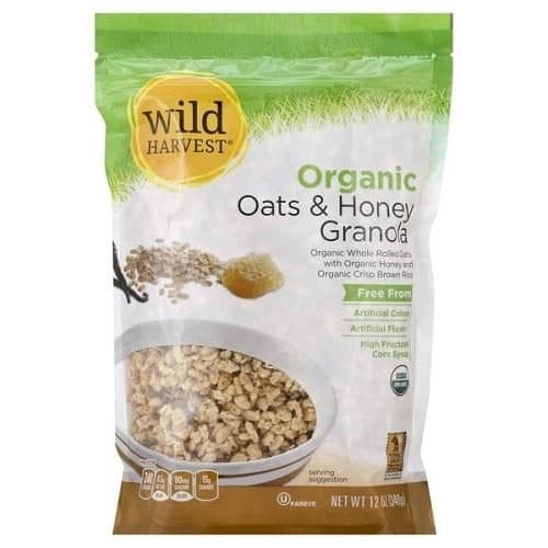 Wild Harvest Granola, Organic, Oats & Honey