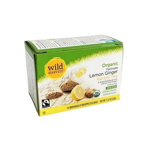 Wild Harvest Tea Herbal Ginger Lemon
