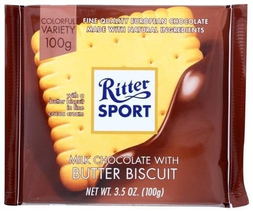 Is it Mushroom Free? Ritter Chocolate - Milk With Butter Biscuit
