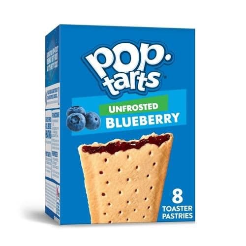 Pop-Tarts Toaster Pastries, Unfrosted Blueberry