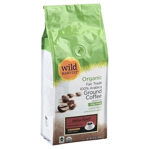 Wild Harvest Coffee, Ground, 100% Arabica, Dark Roast, Organic, Italian Roast