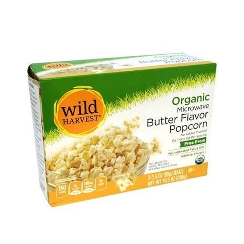 Wild Harvest Organic Butter Flavor Microwave Popcorn