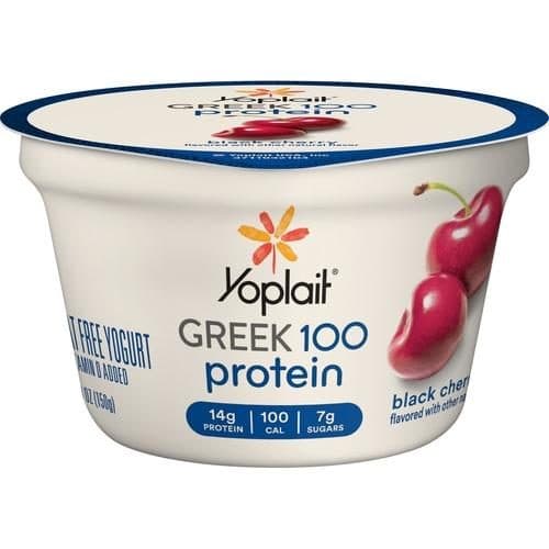 Yoplait Yogurt, Fat Free, Black Cherry, Greek 100 Protein