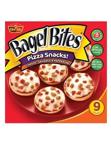 Bagel Bites Cheese Sausage & Pepperoni Mini Pizza Bagel  Snacks