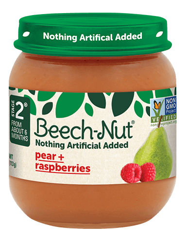 Beech-Nut Pear + Raspberries, Stage 2 (From About 6 Months