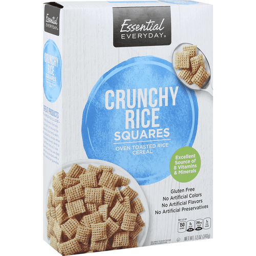 Essential Everyday Crunchy Rice Squares Cereal