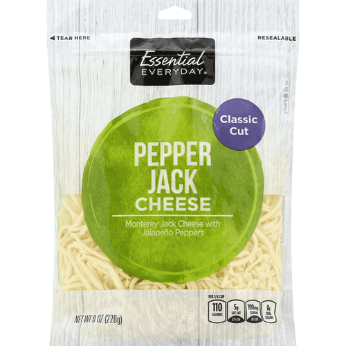 Essential Everyday Pepper Jack Shredded Cheese