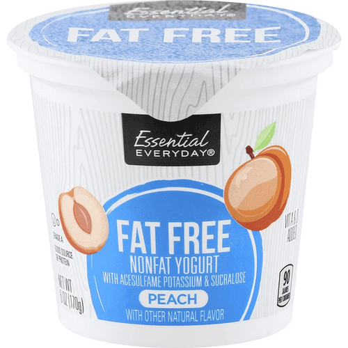 Essential Everyday Yogurt, Fat Free, Nonfat, Peach