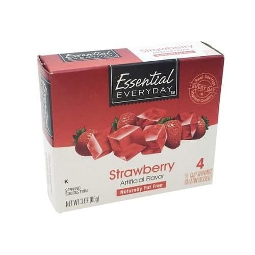 Essential Everyday Sugar Free Strawberry Gelatin Dessert