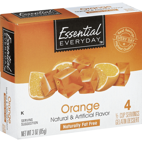Essential Everyday Orange Gelatin Dessert