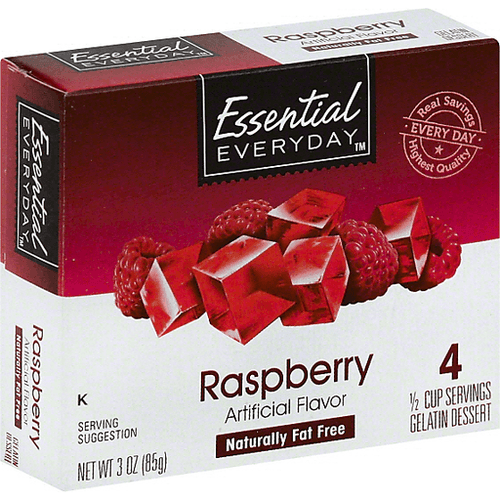 Essential Everyday Raspberry Gelatin Dessert