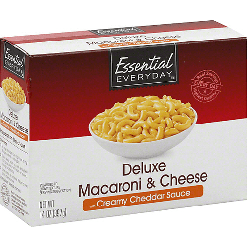 Essential Everyday Deluxe Macaroni & Cheese With Cheddar Sauce