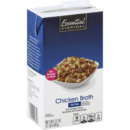 Essential Everyday Fat Free Chicken Broth