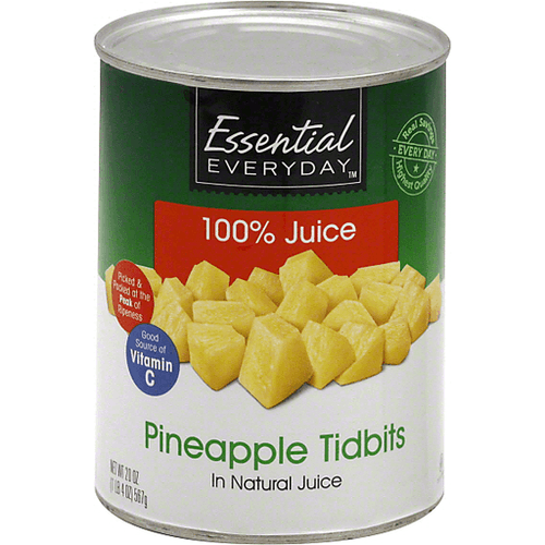 Essential Everyday Pineapple Tidbits In 100% Juice