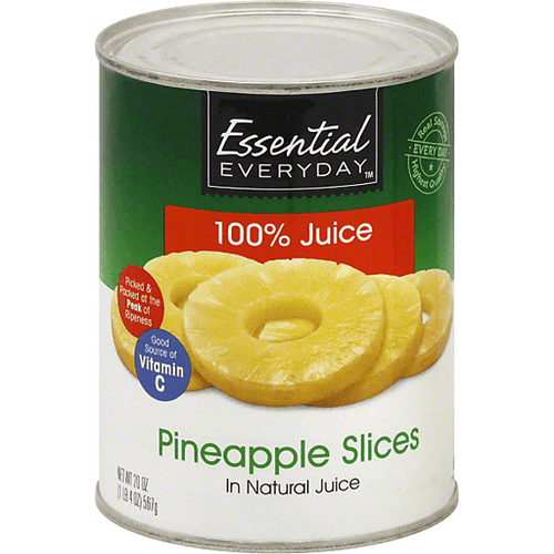 Essential Everyday Pineapple, In 100% Juice