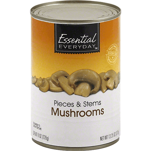 Essential Everyday Mushrooms, Pieces & Stems