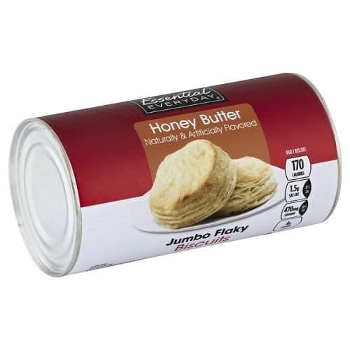 Essential Everyday Biscuits, Jumbo Flaky, Butter Flavor, Ready-To-Bake