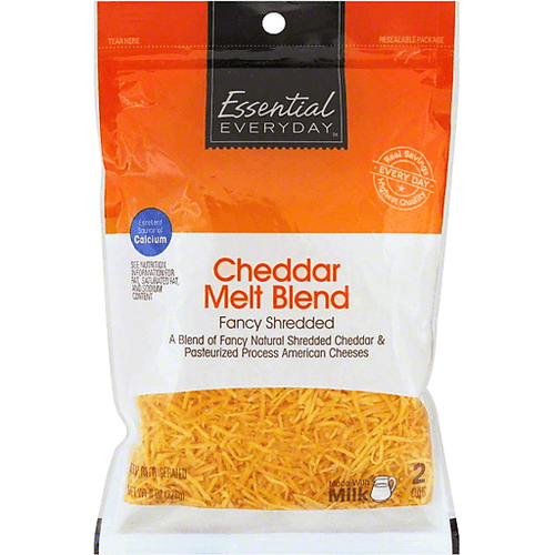 Essential Everyday Cheese Blend, Cheddar Melt, Fancy Cut