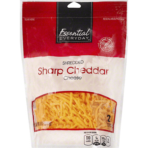 Essential Everyday Sharp Cheddar Cheese, Classic Cut