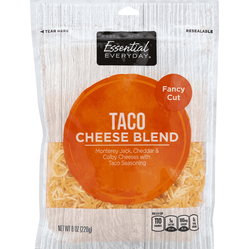 Essential Everyday Cheese Blend, Taco, Fancy Cut