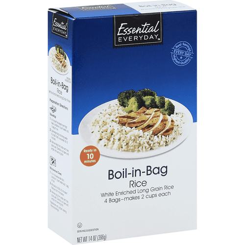 Essential Everyday Boil In Bag White Rice