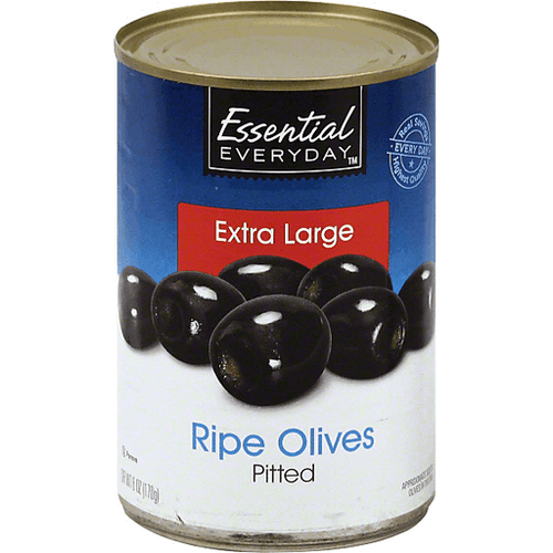Essential Everyday Pitted Extra Large Ripe Olives