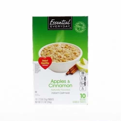 Essential Everyday Apples & Cinnamon Instant Oatmeal