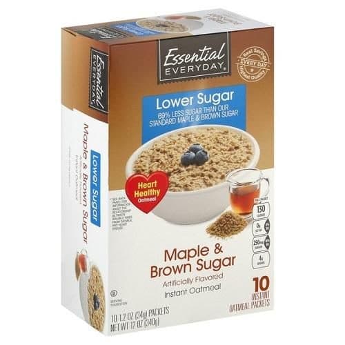 Essential Everyday Maple & Brown Sugar Instant Oatmeal
