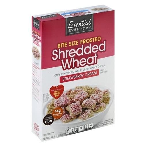 Essential Everyday Cereal, Shredded Wheat, Bite Size