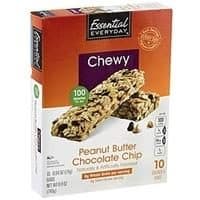 Essential Everyday Granola Bars, Peanut Butter Chocolate Chip, Chewy