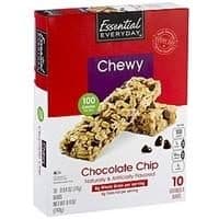 Essential Everyday Granola Bars, Chocolate Chip, Chewy