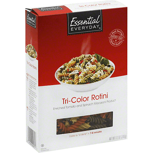 Essential Everyday Rotini, Tri Color
