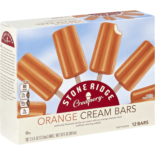 Stone Ridge Creamery Cream Bars, Orange