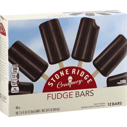 Stoneridge Creamery Ice Cream Bars, Fudge
