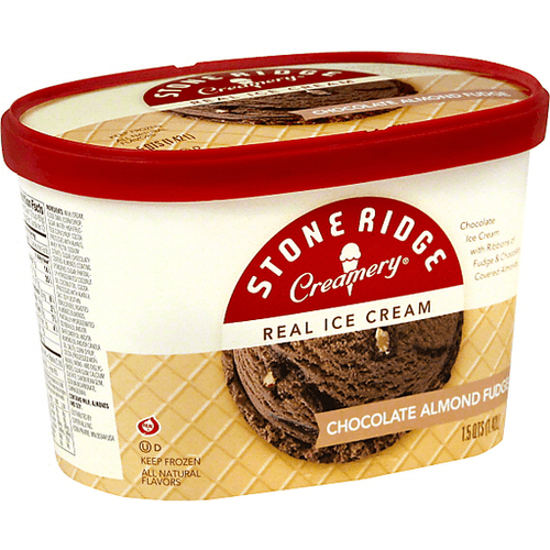 Stoneridge Creamery Ice Cream, Chocolate Almond Fudge