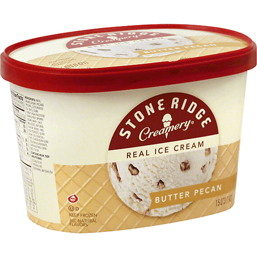 Stoneridge Creamery Ice Cream, Real, Butter Pecan