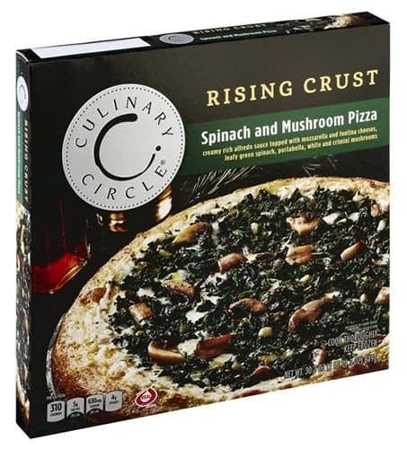 Culinary Circle Pizza, Rising Crust, Spinach And Mushroom