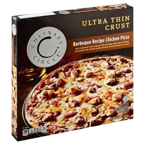 Culinary Circle Pizza, Ultra Thin Crust, Barbeque Recipe Chicken