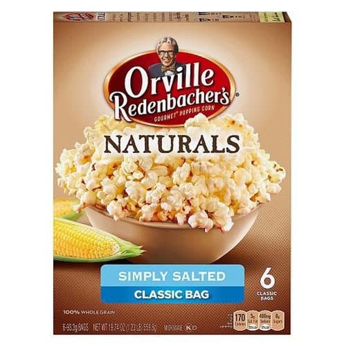 Orville Redenbacher'S Popcorn, Classic Butter & Sea Salt, Light, Classic Bags