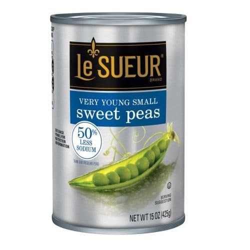 Le Sueur Peas Sweet Very Young Small 50% Less Sodium