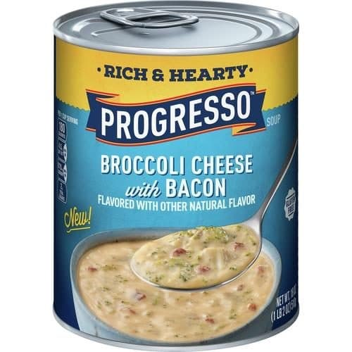 Is it Shellfish Free? Progresso Rich & Hearty, Broccoli Cheese With Bacon Soup