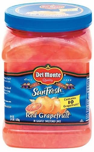 Del Monte Sunfresh Red Grapefruit No Sugar Added