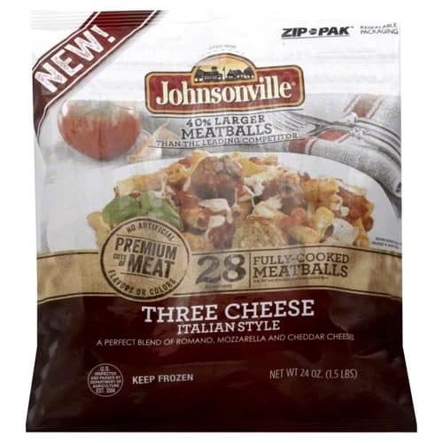 Johnsonville 3 Cheese Italian Meatball