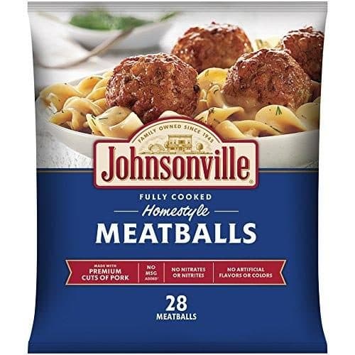 Johnsonville Meatballs Homestyle Fully Cooked 28 Meatballs