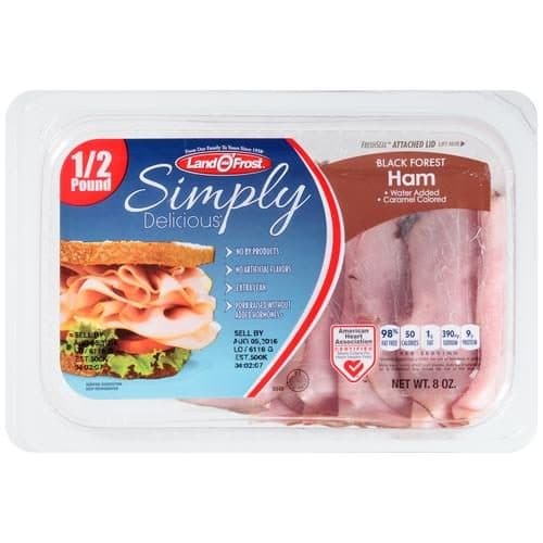 Land O Frost Simply Delicious Ham, Black Forest