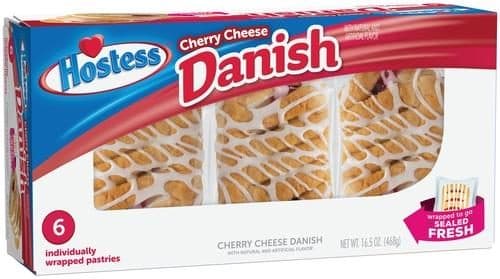 Hostess Round Cherry Cheese Danish