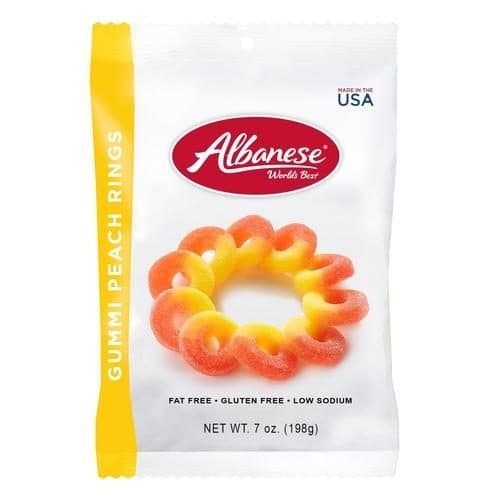 Albanese World'S Best Gummi Peach Rings