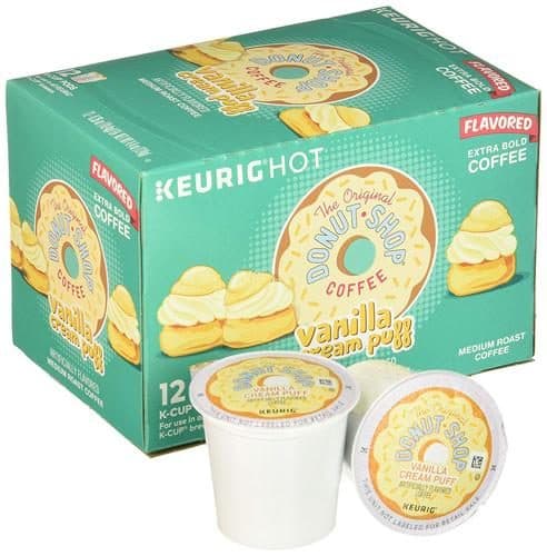 The Original Donut Shop K-Cup Pods Flavored Vanilla Cream Puff Coffee