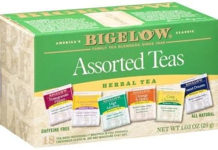 Bigelow Tea Bags Assorted Herb Six Variety