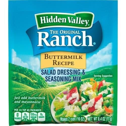 Is it Low Sugar? Hidden Valley Luten Free Buttermilk Ranch Salad Dressing & Seasoning Mix
